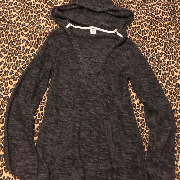 Roxy Tops - Roxy Charcoal Gray Hoodie